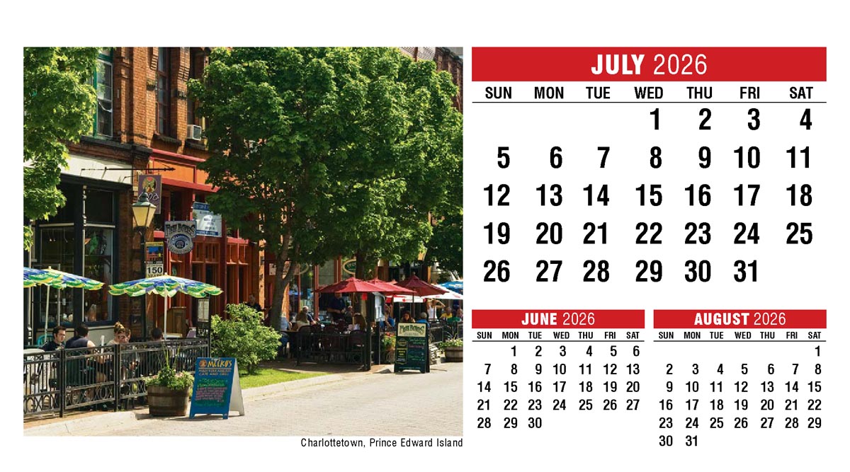 Galleria Canadian Scenic Promo Desk (Eng) Calendar - 2026